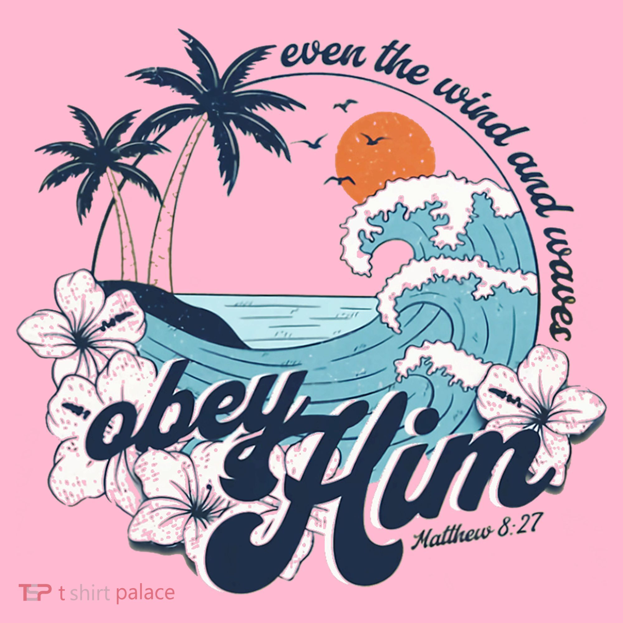 Wind And Waves Obey Him Christian Jesus Beach Bible Verse Coaster