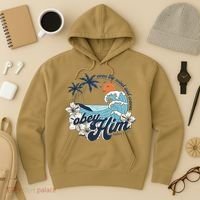 Wind And Waves Obey Him Christian Jesus Beach Bible Verse Hoodie thumb 3