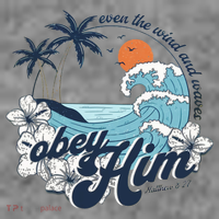 Wind And Waves Obey Him Christian Jesus Beach Bible Verse Toddler Hoodie thumb 2