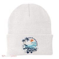 Wind And Waves Obey Him Christian Jesus Beach Bible Verse Beanie thumb 0