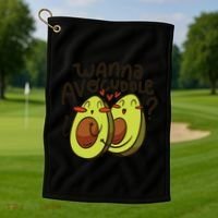 Wanna Avocuddle Golf Towel thumb 1