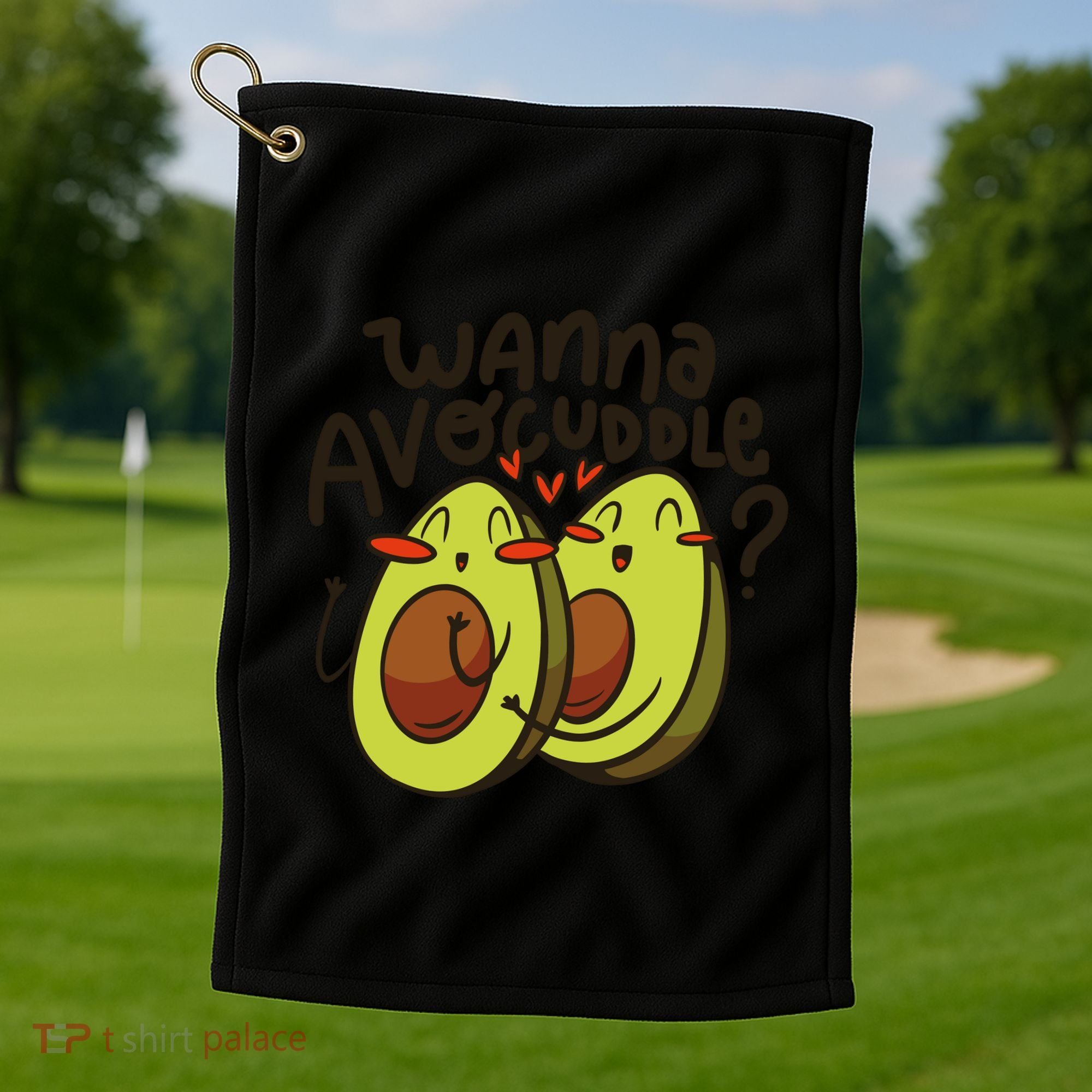 Wanna Avocuddle Golf Towel