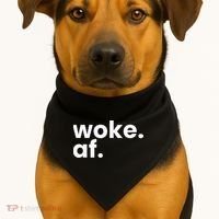 Woke AF USA-Made Doggie Bandana thumb 1