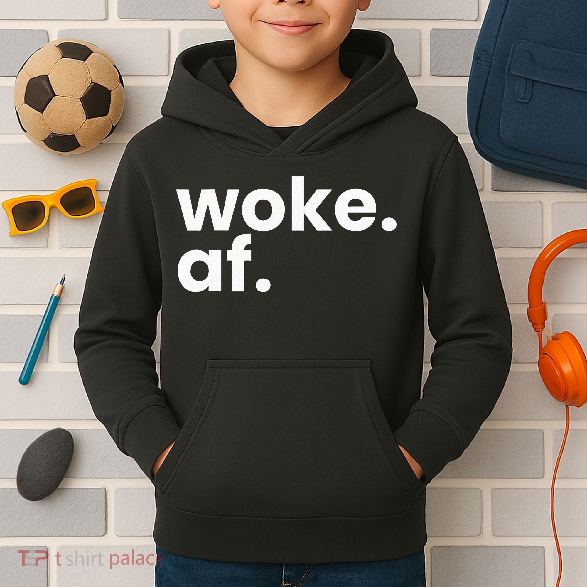 Woke AF Kids Hoodie