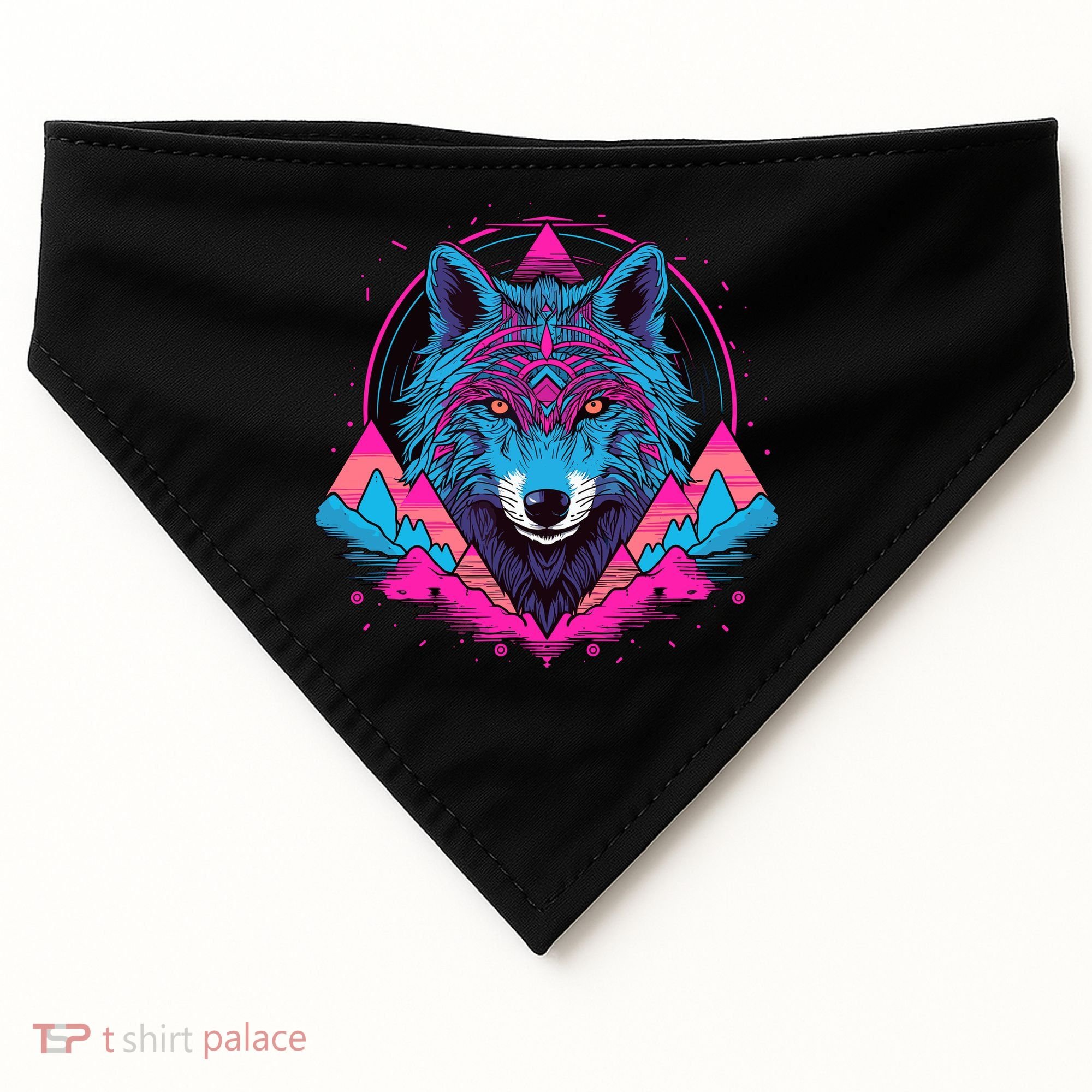 Wolf And Wolves USA-Made Doggie Bandana