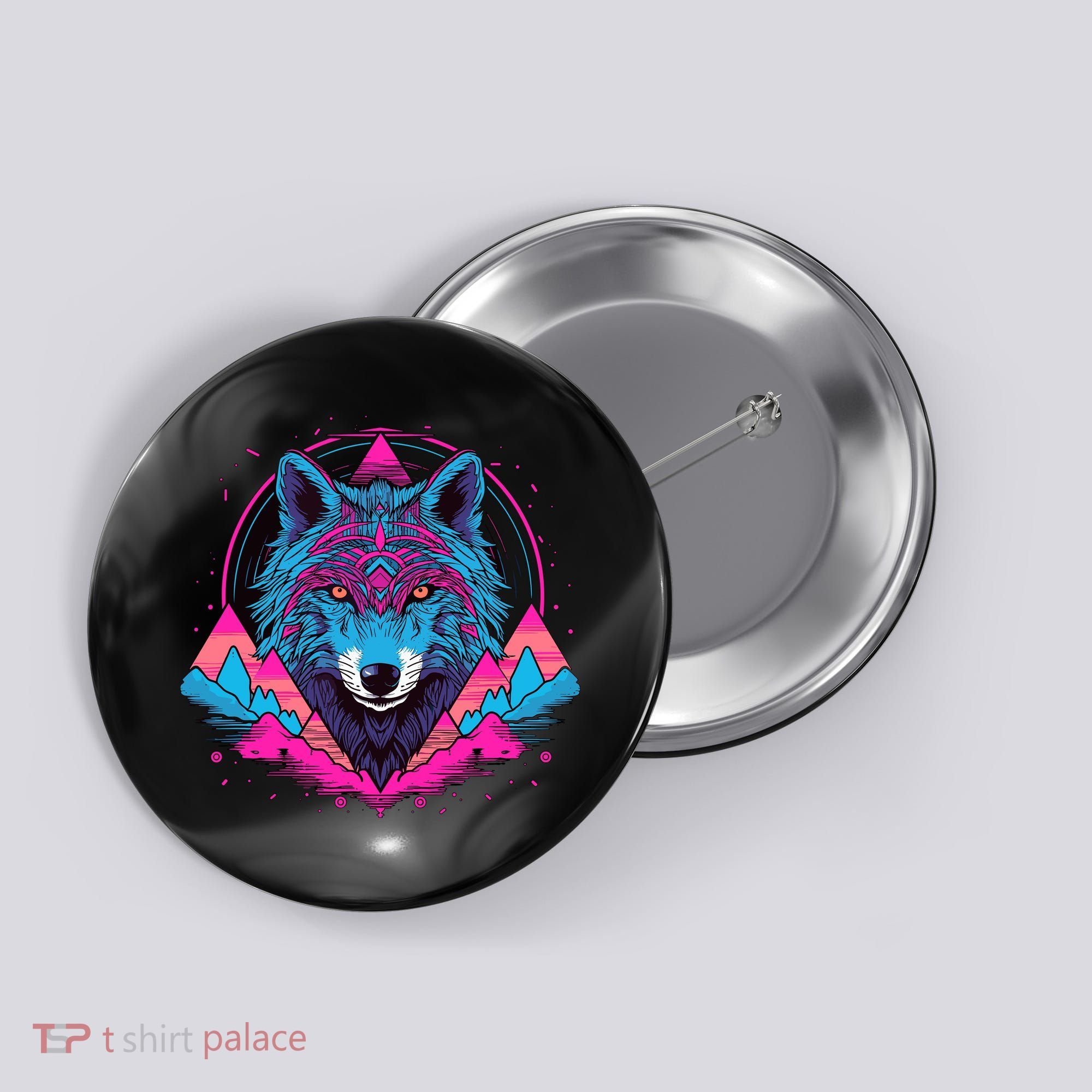 Wolf And Wolves Button