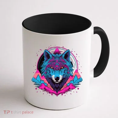 Wolf And Wolves Coffee Mug back