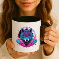 Wolf And Wolves Coffee Mug thumb 3
