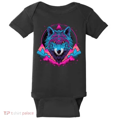Wolf And Wolves Baby Bodysuit