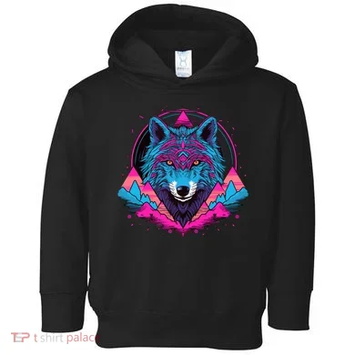Wolf And Wolves Toddler Hoodie