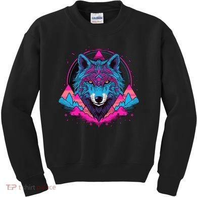 Wolf And Wolves Kids Sweatshirt