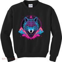 Wolf And Wolves Kids Sweatshirt thumb 0
