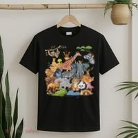 Women And Wildlife Zoo Day Party Cute 22 Animals T-Shirt thumb 2