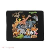 Women And Wildlife Zoo Day Party Cute 22 Animals Mousepad thumb 0