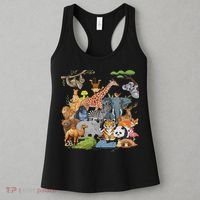 Women And Wildlife Zoo Day Party Cute 22 Animals Women's Tank Top thumb 3