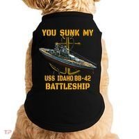 Ww2 American Warship Uss Idaho Bbgift42 Battleship Veterans Day Gift Doggie Tank thumb 0