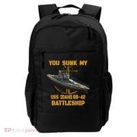Ww2 American Warship Uss Idaho Bbgift42 Battleship Veterans Day Gift Backpack thumb 0