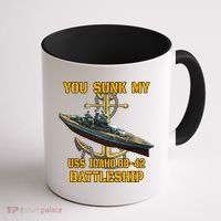 Ww2 American Warship Uss Idaho Bbgift42 Battleship Veterans Day Gift Coffee Mug thumb 1