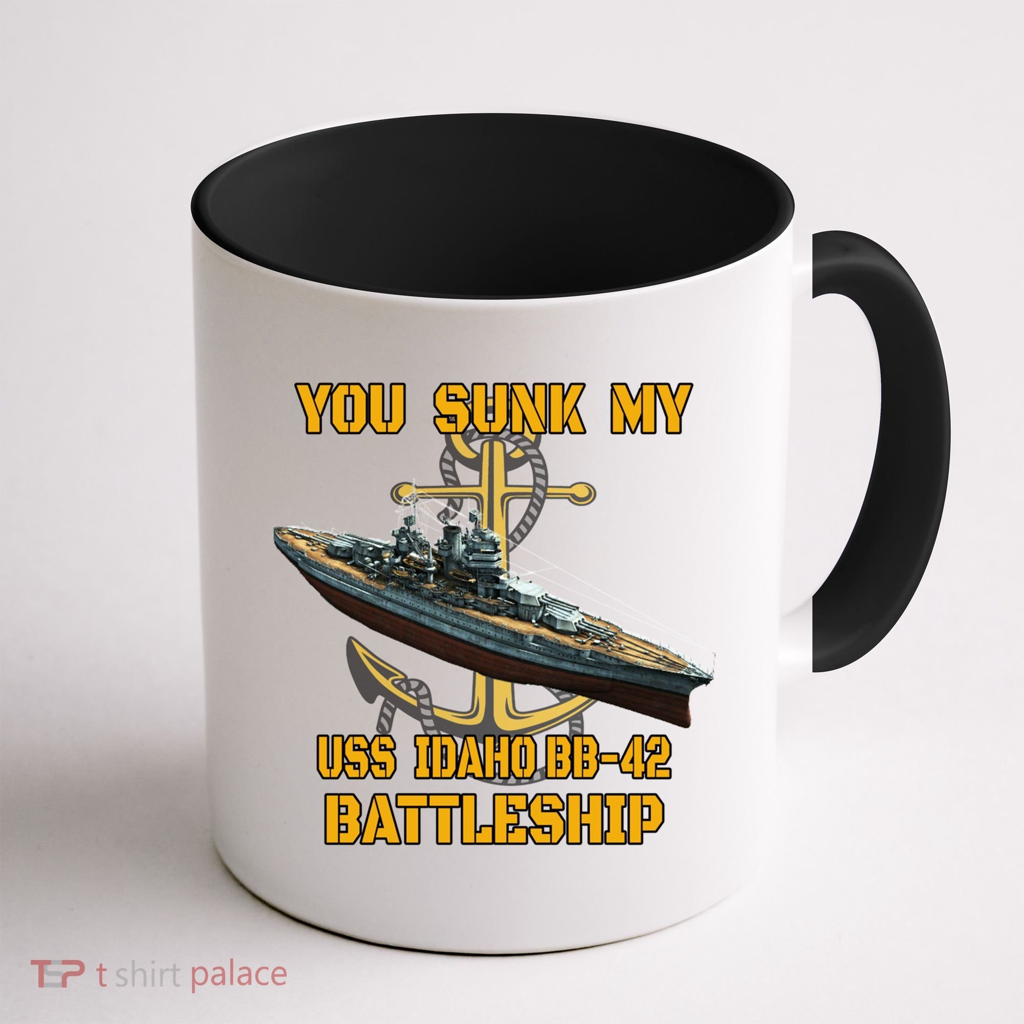 Ww2 American Warship Uss Idaho Bbgift42 Battleship Veterans Day Gift Coffee Mug