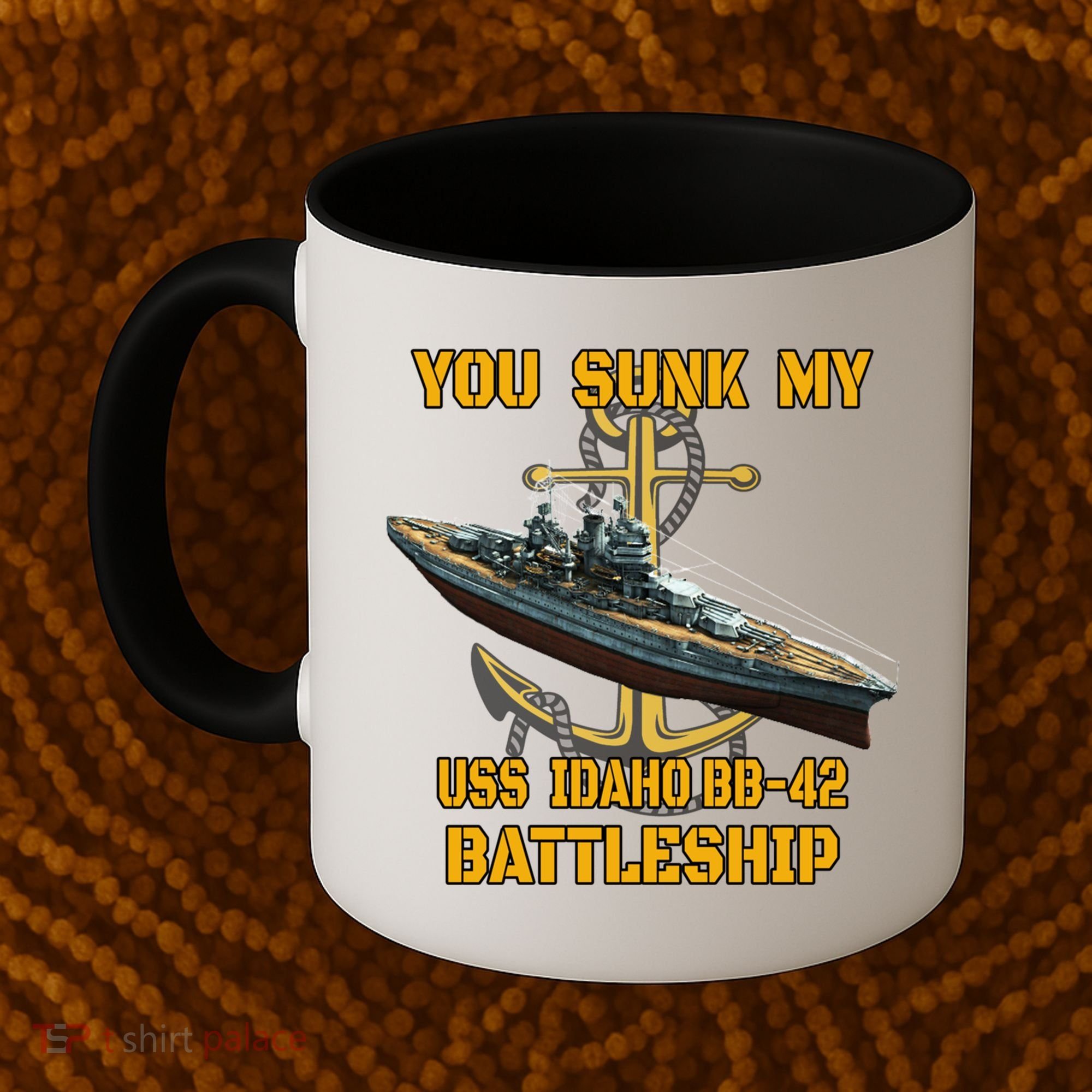 Ww2 American Warship Uss Idaho Bbgift42 Battleship Veterans Day Gift Coffee Mug