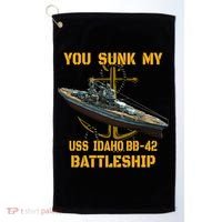 Ww2 American Warship Uss Idaho Bbgift42 Battleship Veterans Day Gift Golf Towel thumb 0