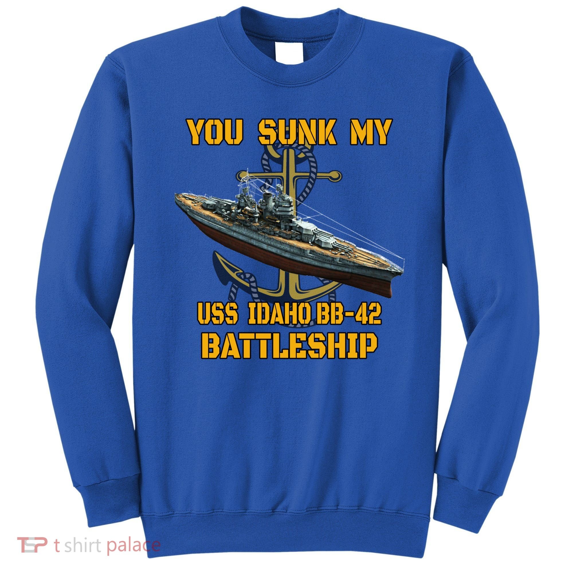 Ww2 American Warship Uss Idaho Bbgift42 Battleship Veterans Day Gift Sweatshirt