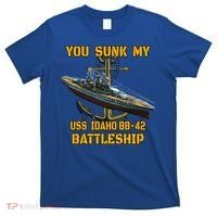 Ww2 American Warship Uss Idaho Bbgift42 Battleship Veterans Day Gift T-Shirt thumb 0