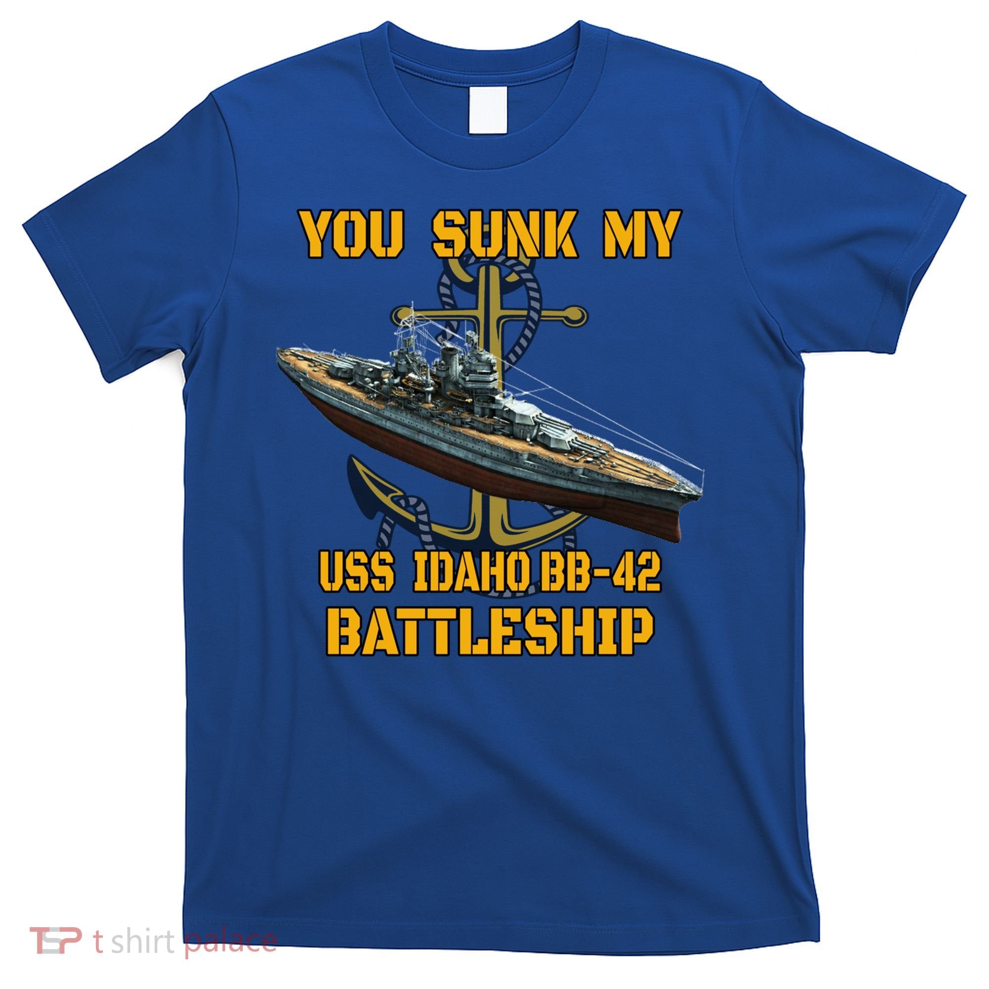 Ww2 American Warship Uss Idaho Bbgift42 Battleship Veterans Day Gift T-Shirt