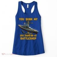 Ww2 American Warship Uss Idaho Bbgift42 Battleship Veterans Day Gift Women's Tank Top thumb 0