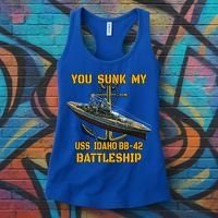 Ww2 American Warship Uss Idaho Bbgift42 Battleship Veterans Day Gift Women's Tank Top thumb 3