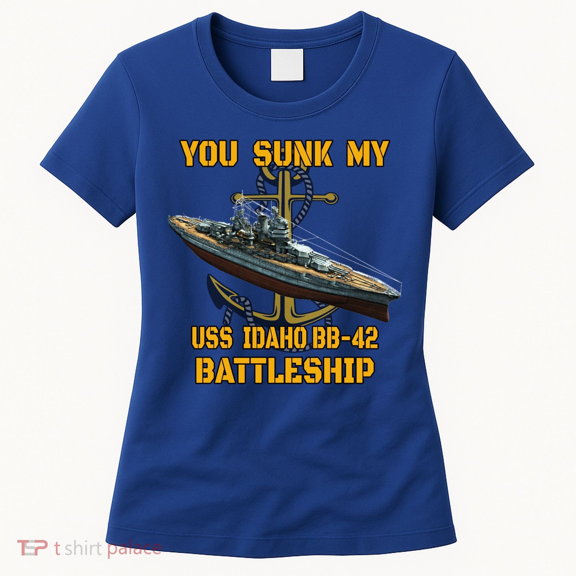 Ww2 American Warship Uss Idaho Bbgift42 Battleship Veterans Day Gift Women's T-Shirt