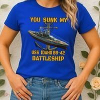 Ww2 American Warship Uss Idaho Bbgift42 Battleship Veterans Day Gift Women's T-Shirt thumb 2