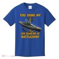 Ww2 American Warship Uss Idaho Bbgift42 Battleship Veterans Day Gift Kids T-Shirt thumb 0