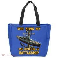 Ww2 American Warship Uss Idaho Bbgift42 Battleship Veterans Day Gift Tote Bag thumb 0