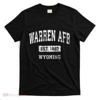 Warren Afb Wyoming Wy Vintage Sports Established T-Shirt thumb 0