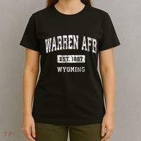 Warren Afb Wyoming Wy Vintage Sports Established T-Shirt thumb 4