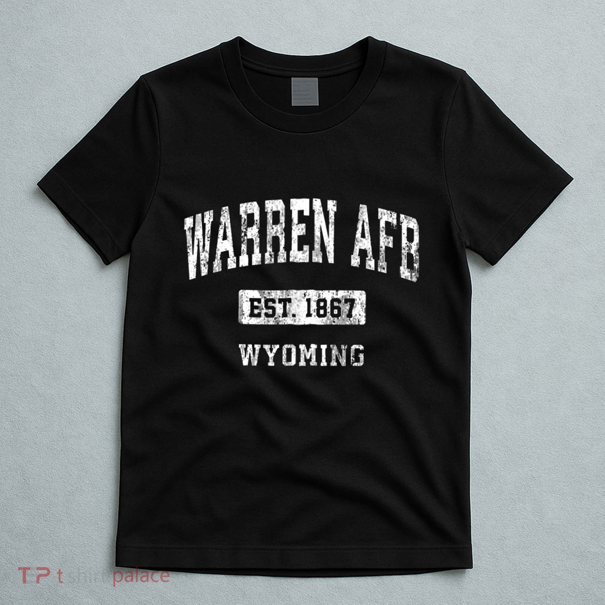 Warren Afb Wyoming Wy Vintage Sports Established T-Shirt