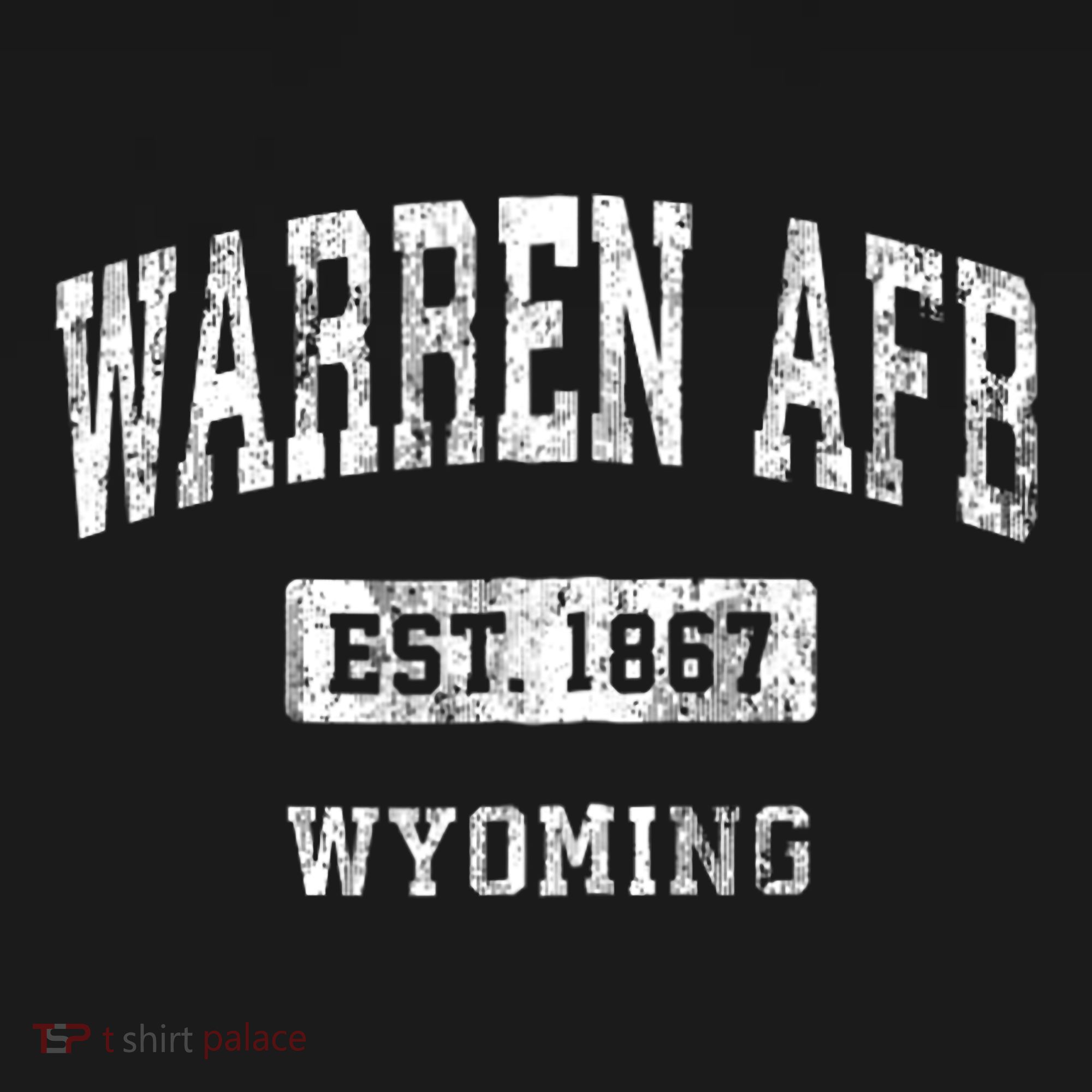 Warren Afb Wyoming Wy Vintage Sports Established T-Shirt