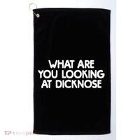 What Are You Looking At Dicknose Golf Towel thumb 0