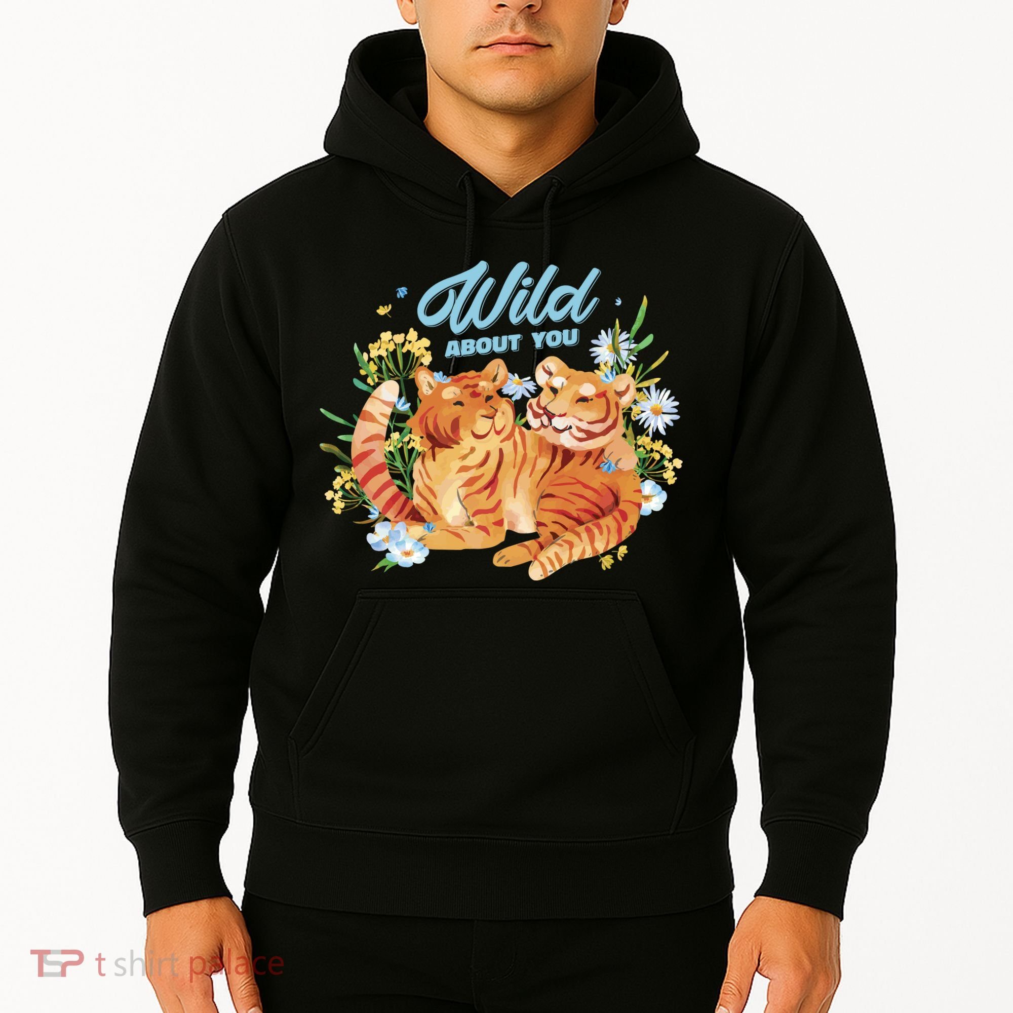Wild About You Cute Tiger Couple Hoodie
