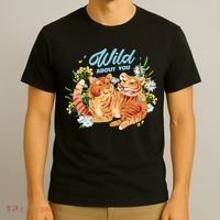 Wild About You Cute Tiger Couple T-Shirt thumb 3