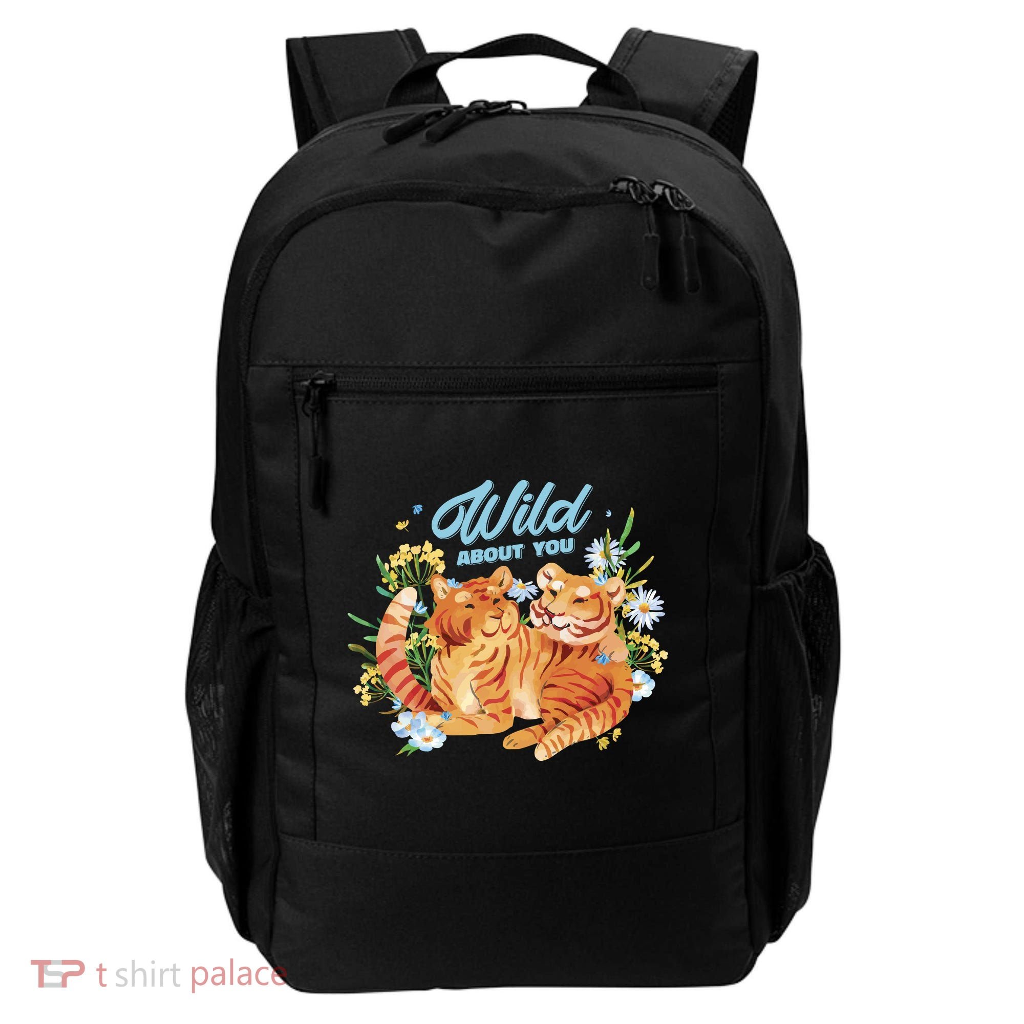 Wild About You Cute Tiger Couple Backpack