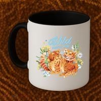 Wild About You Cute Tiger Couple Coffee Mug thumb 2