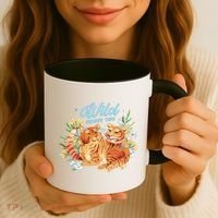 Wild About You Cute Tiger Couple Coffee Mug thumb 3