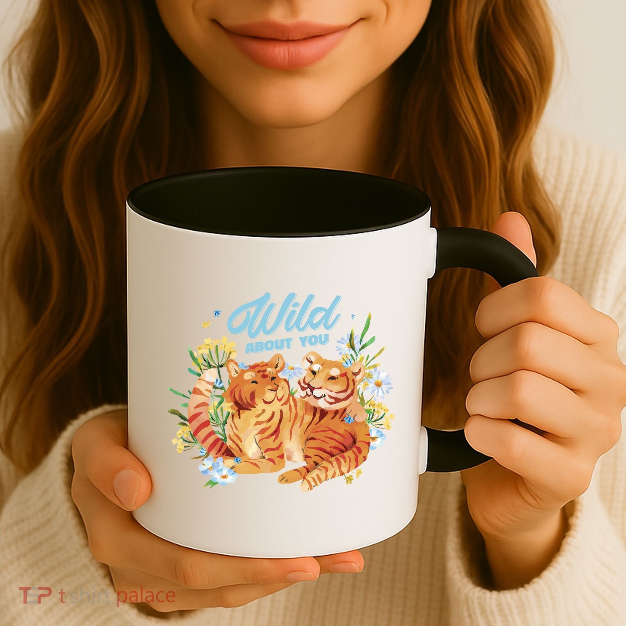 Wild About You Cute Tiger Couple Coffee Mug
