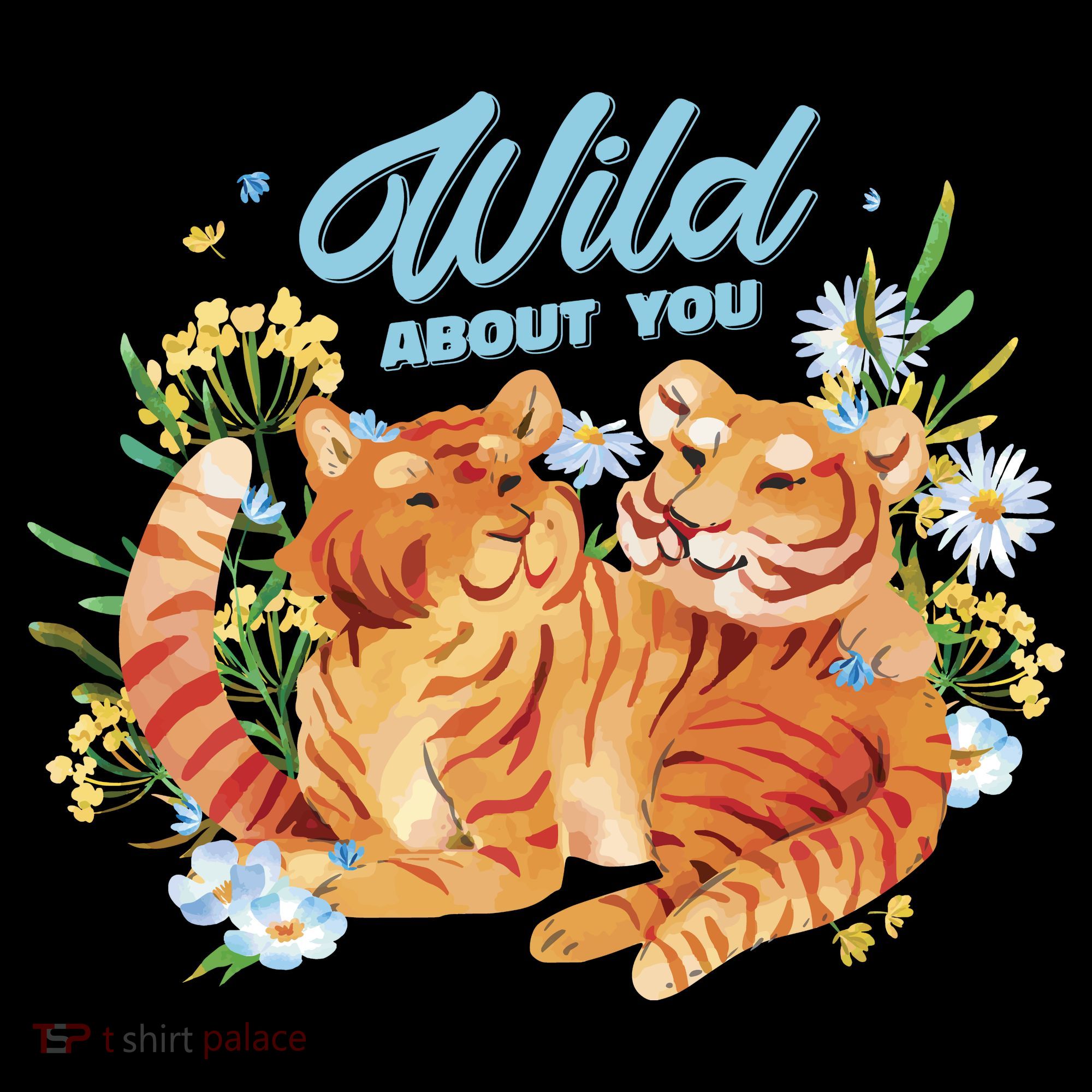 Wild About You Cute Tiger Couple Coffee Mug