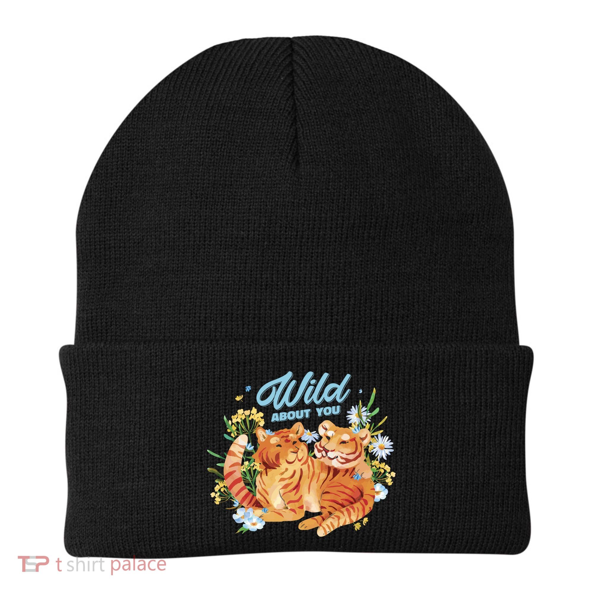 Wild About You Cute Tiger Couple Beanie