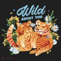 Wild About You Cute Tiger Couple Beanie thumb 2