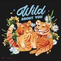 Wild About You Cute Tiger Couple Women's Hoodie thumb 2