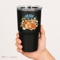 Wild About You Cute Tiger Couple Tumbler thumb 2